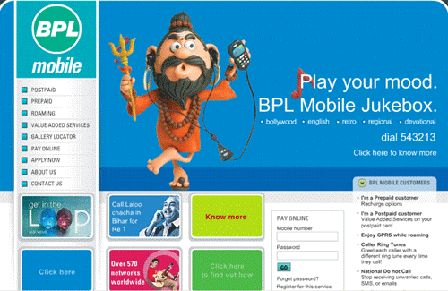 Denigrated picture of Hindu Sadhu by BPL on its hoardings and website