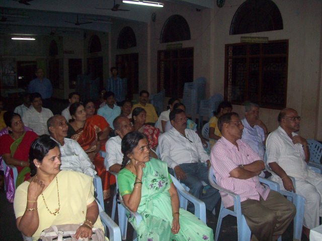 Devout Hindus present for the program