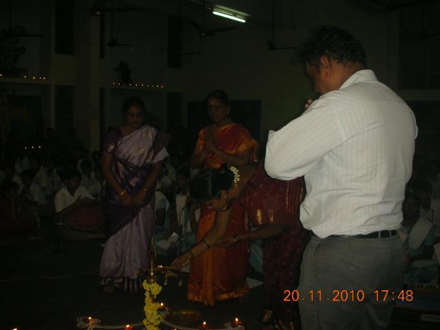 Inauguration of the Program by lighting the Kuthuvillakku (an auspicious oil lamp)