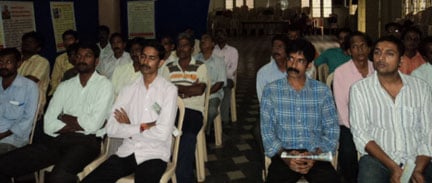 Devout Hindus present for thr pre-Dharmasabha meeting