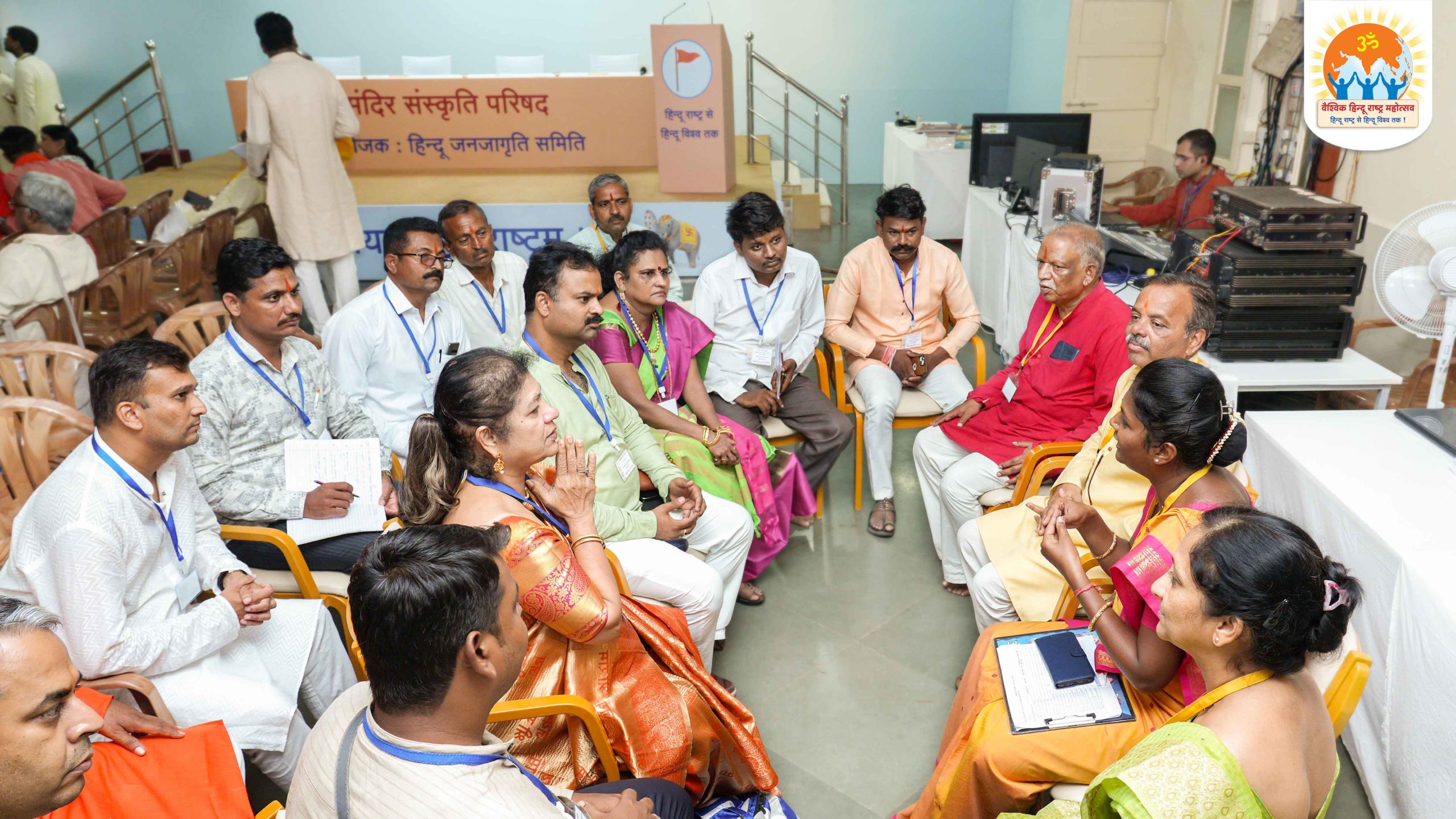 Devout Hindus planning events for promoting unity among temple trustees in their respective areas with the help of Mandir Mahasangh
